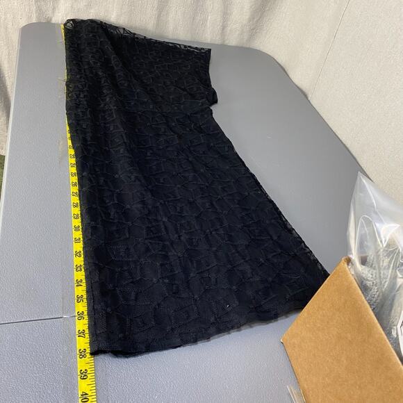 Torrid Womens Black Sheer Mesh Open Cardigan Size 0 Large Whimsigoth Witchy Goth - Picture 8 of 9